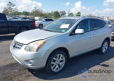 2013 Nissan Rogue Sv W/Sl Pkg из США, поврежденный, VIN JN8AS5MV9DW619639